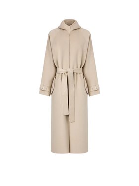 PINKO PINKO Kabát Cartoccio cappotto panno double Šedá Regular Fit