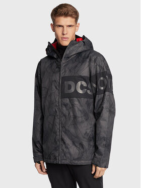 DC DC Snieglenčių striukė Propaganda ADYTJ03047 Pilka Relaxed Fit