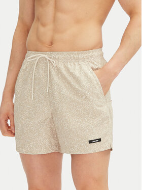Calvin Klein Swimwear Calvin Klein Swimwear Pantaloncini da bagno KM0KM01120 Beige Regular Fit