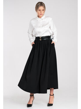 FIGL FIGL Spódnica midi M1116 Czarny Flared Fit