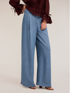 Motivi Motivi Spodnie materiałowe P049Q004248N004 Turkusowy Over Fit