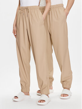 Rains Rains Παντελόνι υφασμάτινο Unisex 18560 Μπεζ Comfortable Fit