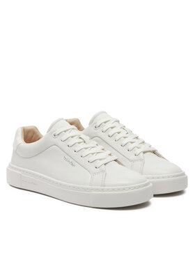 Calvin Klein Superge Cupsole Lace Up W/Ml Lth HW0HW02119 Bela