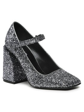 Pinko Pinko Pantofi Claudie Mary Jane PE 23 BLKS1 100862 A0O4 Gri