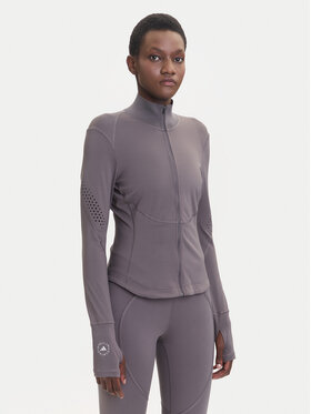 adidas by Stella McCartney adidas by Stella McCartney Športna majica Training Midlayer JW4553 Vijolična Slim Fit