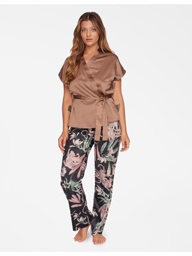 Esotiq Esotiq Pyžamo 40190-82X Hnědá Regular Fit