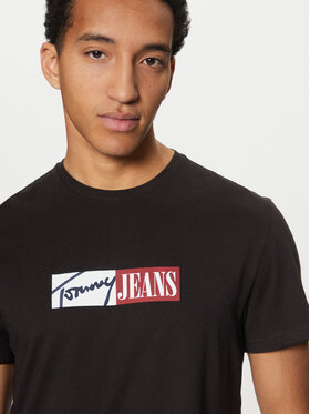 Tommy Jeans Tommy Jeans T-Shirt Entry DM0DM20365 Černá Slim Fit