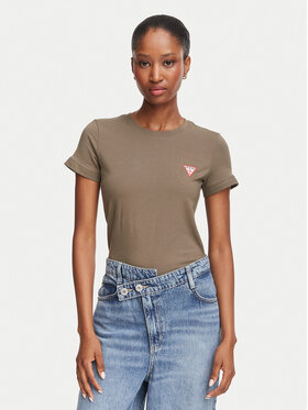 Guess Guess Majica W2YI44 J1314 Khaki Regular Fit