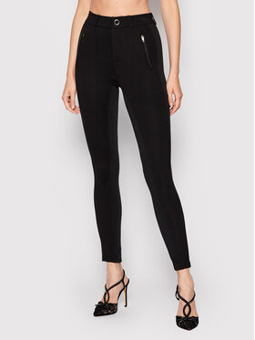 Guess Guess Kalhoty z materiálu Greta W2RB12 K8RN0 Černá Slim Fit