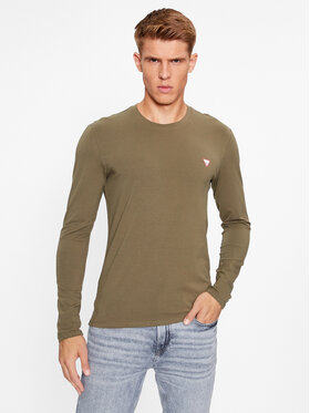 Guess Guess Longsleeve M2YI28 J1314 Zielony Slim Fit