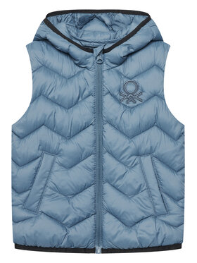 United Colors Of Benetton United Colors Of Benetton Vestă 2TWDCJ00R Albastru Regular Fit