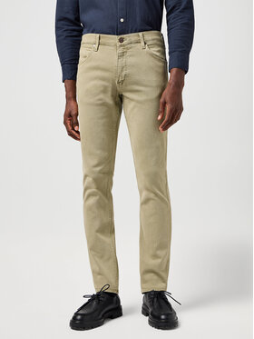 Wrangler Wrangler Spodnie materiałowe GREENSBORO Brązowy Regular Fit