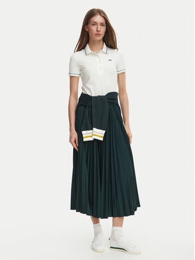 Lacoste Lacoste Spódnica plisowana JF1402 Zielony ciemny Regular Fit