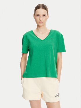 Tommy Hilfiger Tommy Hilfiger T-krekls WW0WW43901 Zaļš Relaxed Fit