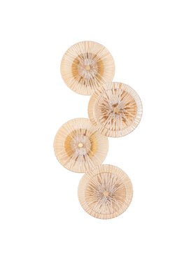 MIAhome MIAhome Lampa ścienna LUXIO-4 LED bursztynowa 32 cm Złoty