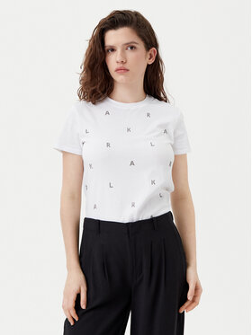 KARL LAGERFELD KARL LAGERFELD Póló A1W17078 Fehér Regular Fit