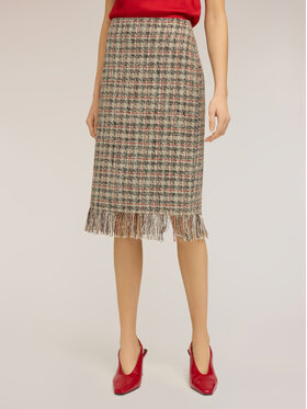 Motivi Motivi Gonna midi 1061Q001241N0V2 Crema Slim Fit