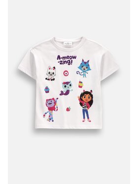 Coccodrillo Coccodrillo T-Shirt ZC6143207LGD-003 Kremowy Regular Fit