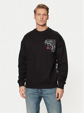 HUGO HUGO Bluză Derumkek 50532094 Negru Relaxed Fit