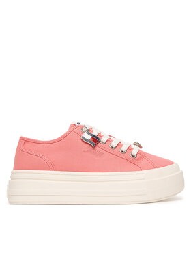 Tommy Jeans Tommy Jeans Sneakersy Tjw Flatform Sneaker Charms EN0EN02959 Różowy