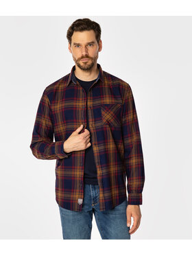 Lee Cooper Lee Cooper Koszula SCOTT Brązowy Regular Fit