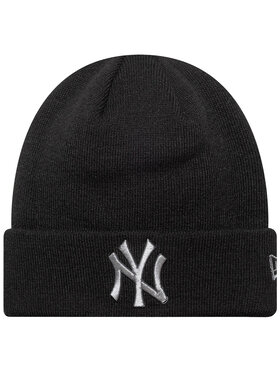 New Era New Era Berretto Metallic Beanie New York Yankees Hat Nero
