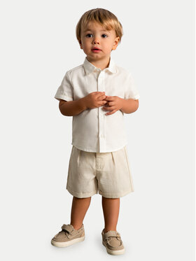 Mayoral Mayoral Set Hemd und Stoffshorts 1225 Beige Regular Fit