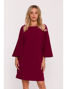 Stylove Stylove Sukienka elegancka s426 Bordowy A-Line Fit