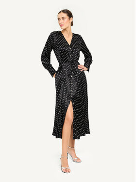 KMX KMX Sukienka koktajlowa 924370007 Czarny Flare Fit