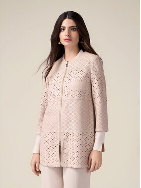 Oltre Oltre Giacca in similpelle R356R002158N002 Beige Regular Fit