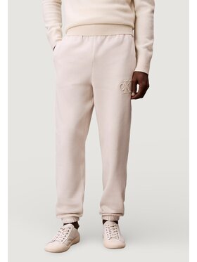 Calvin Klein Jeans Calvin Klein Jeans Παντελόνι φόρμας 350GSM FLEECE GIFT G Μπεζ Casual Fit