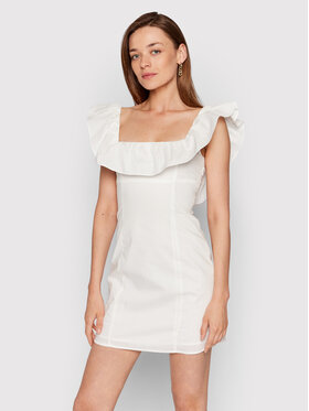 Glamorous Glamorous Sukienka codzienna CA0278 Biały Regular Fit