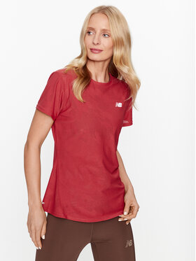New Balance New Balance T-Shirt Q Speed Jacquard Short Sleeve WT33281 Rot Regular Fit