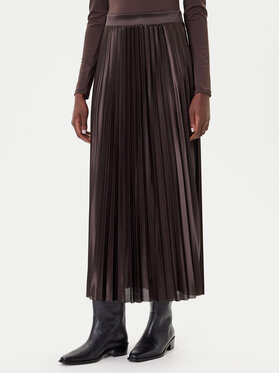 ONLY ONLY Πλισέ φούστα Kolter 15356154 Καφέ Regular Fit