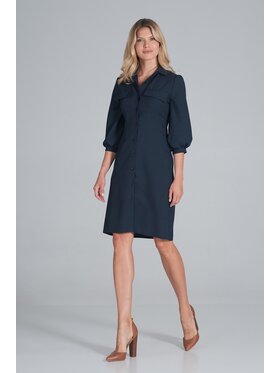 FIGL FIGL Šaty M849 Tmavomodrá Regular Fit