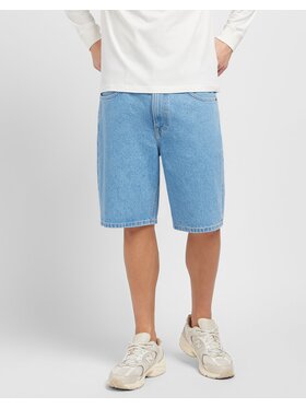 Lee Lee Szorty jeansowe ASHER Niebieski Loose Fit
