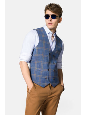 Lancerto Lancerto Kamizelka Ardon KA131123000012 Niebieski Slim Fit
