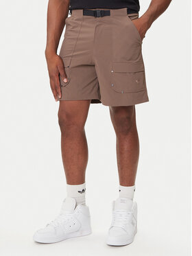 adidas adidas Szorty materiałowe Premium Essentials Utility Cargo JW1081 Brązowy Loose Fit