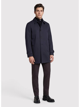 Pako Lorente Pako Lorente Płaszcz przejściowy P26WF-7X-009 Granatowy Straight Fit