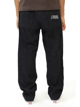 Mercur Mercur Jeansy Throw Up Czarny Baggy Fit