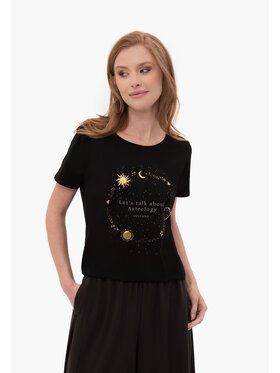 Volcano Volcano T-Shirt T-ASTRO Czarny Regular Fit