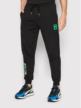 Puma Puma Spodnie dresowe MINECRAFT 534377 Czarny Regular Fit