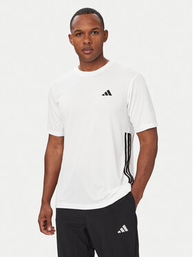 adidas adidas T-shirt Workout Essentials Base 3-Stripes KD0699 Bianco Regular Fit