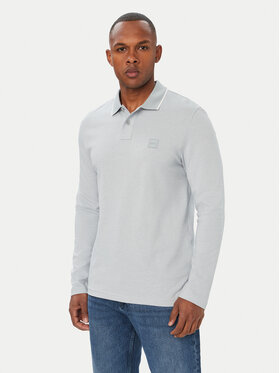 BOSS BOSS Polokošile PasserfordLong 50566186 Šedá Regular Fit