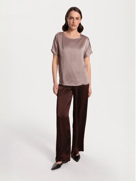 Cat&Cat Cat&Cat T-Shirt silk satin Różowy Regular Fit
