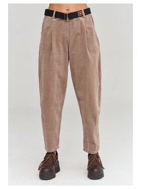 Makadamia Makadamia Jeansy C97 Brązowy Loose Fit
