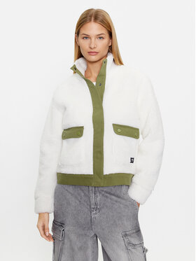 Vans Vans Pārejas jaka Tevis Sherpa Jacket VN00075F Écru Regular Fit