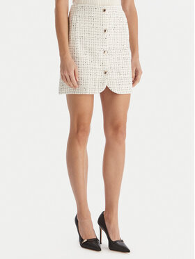 Morgan Morgan Mini sukně 252-JGABY Béžová Slim Fit