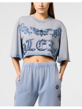 PHILIPP PLEIN PHILIPP PLEIN Tričko 29837 Svetlo modrá Regular Fit