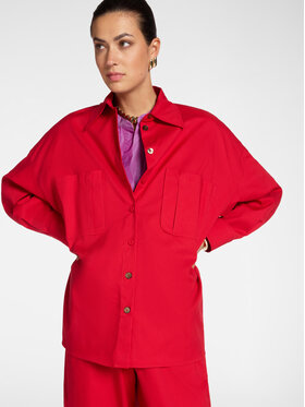 Elena Mirò Elena Mirò Koszula 5407E100112N016 Czerwony Regular Fit